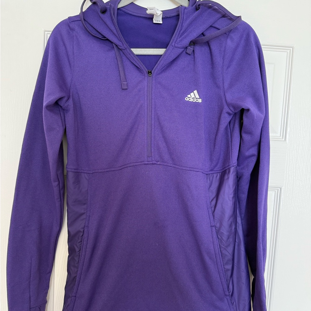 Adidas Purple ‘climawarm’ Hoodie